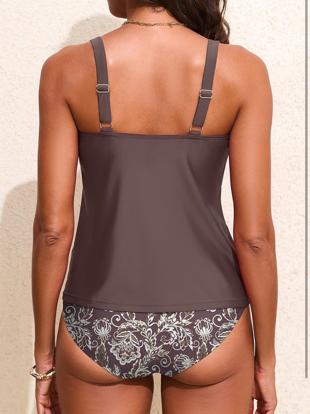 Aleumdr Tankini Swimsuits Tummy Control Two Piece M 1166/bb3 - Picture 3 of 11